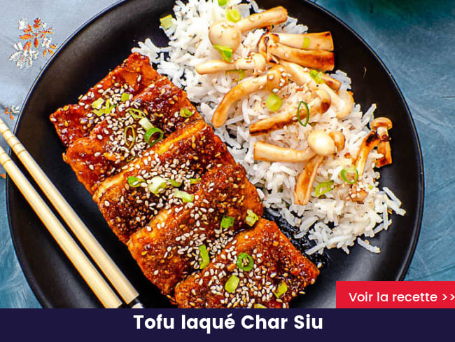 Tofu laqué Char Siu